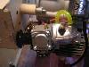 X-Codo Carburador (640Wx480H) - Al instalar en el codo del carburador la trompetilla que viene de serie con el motor, habr que rebajar con el minitaladro, el saliente y triangular de refuerzo que sobresalen hacia delante en la cuaderna parallamas. 